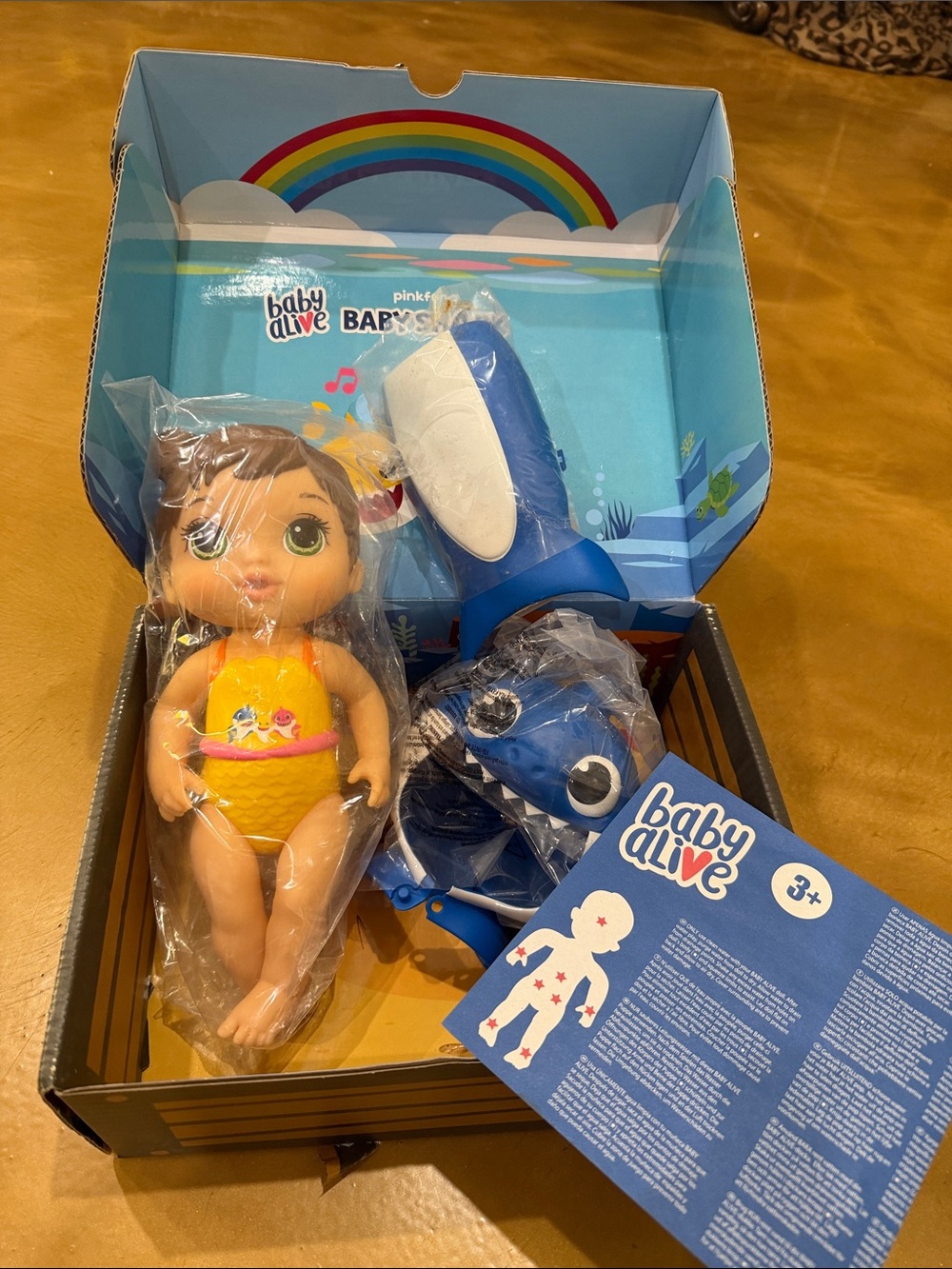 Baby Alive Baby Shark Yellow & Blue Doll Play Set. New in original packaging. - Picture 3 of 3